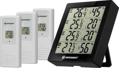 Bresser Optik Quadro Thermo-/Hygrometer Schwarz Bresser Optik Quadro Thermo-/Hygrometer Schwarz von Bresser Optik