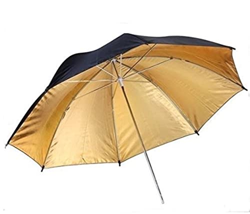 BRESSER BR-BG110 Reflexschirm schwarz/Gold 110cm BRESSER BR-BG110 Reflexschirm schwarz/Gold 110cm von Bresser