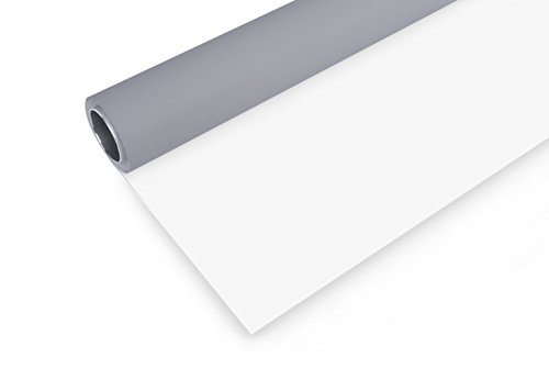 BRESSER Vinyl Hintergrundrolle 2,72 x 6m Grau/Weiß von Bresser