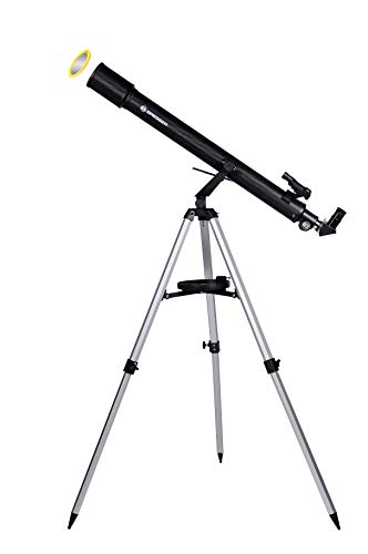 Bresser Einsteiger Linsen-Teleskop Sirius 70/900 AZ mit Smartphone-Adapter, Sonnenfilter, Stativ & Zubehör, für Himmelsbeobachtung & Astrofotografie von Bresser