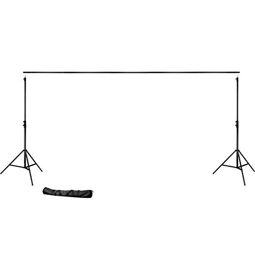 Bresser F001966 Fotostudio BR-D45 PRO-1 Hintergrundsystem 390 x 470 cm für Tücher/Papierhintergrund/Vinyl schwarz von Bresser