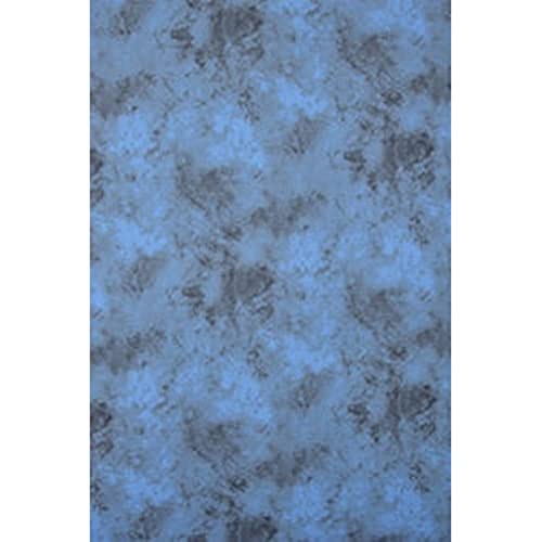Bresser F002071 BR-Y0810 waschbares Hintergrundtuch mit Muster 3x6m Blau/Schwarz/Grau von Bresser