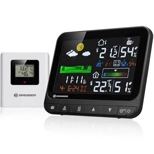 Bresser Funk-Wetterstation Neomeo H mit Außensensor, Farbdisplay, Temperaturalarm, Raumklima-Komfortindikator, Frostwarnung, Wecker, DCF-Uhrzeit Bresser Funk-Wetterstation Neomeo H mit Außensensor, Farbdisplay, Temperaturalarm, Raumklima-Komfortindikator, Frostwarnung, Wecker, DCF-Uhrzeit von Bresser