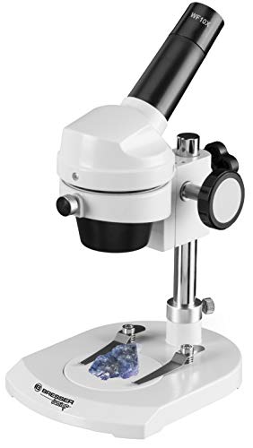 Bresser Junior Mikroskop Auflichtmikroskop mit 20-facher Vergößerung und stabilem Gehäuse aus Metall von Bresser