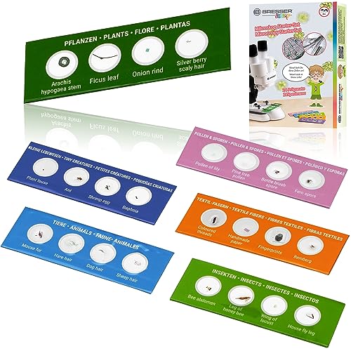 Bresser Junior Mikroskop Experimentier-Set mit 24 Dauerpräparaten zu Tieren, Pflanzen, Insekten, Fasern und Pollen Bresser Junior Mikroskop Experimentier-Set mit 24 Dauerpräparaten zu Tieren, Pflanzen, Insekten, Fasern und Pollen von Bresser