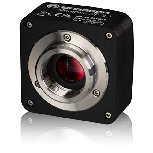 Bresser MikroCam Mikroskopkamera SP mit modernem CMOS-Sensor, 3.1MP, USB 2.0 und umfangreicher, professioneller Software von Bresser