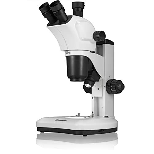 Bresser Mikroskop Science ETD-301 7-63x Trino Zoom Stereomikroskop mit hohem Arbeitsabstand (100mm) und Kameraanschluss, 5806300 von Bresser