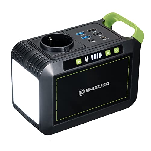 Bresser Mobile Power Station 88,8 Wh, 6Ah / 14,8 V mit hochwertiger Lithium-Ionen-Batterie, USB-, AC- und DC-Anschlüssen sowie großer LED-Leuchte Bresser Mobile Power Station 88,8 Wh, 6Ah / 14,8 V mit hochwertiger Lithium-Ionen-Batterie, USB-, AC- und DC-Anschlüssen sowie großer LED-Leuchte von Bresser