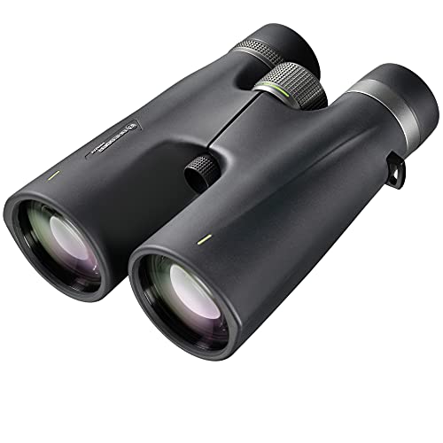 Bresser Primax 8x56 extrem Lichtstarkes und mehrschichtvergütetes Fernglas mit Tragetasche, Gurt und Stativanschlussgewinde 9676203 Schwarz von Bresser