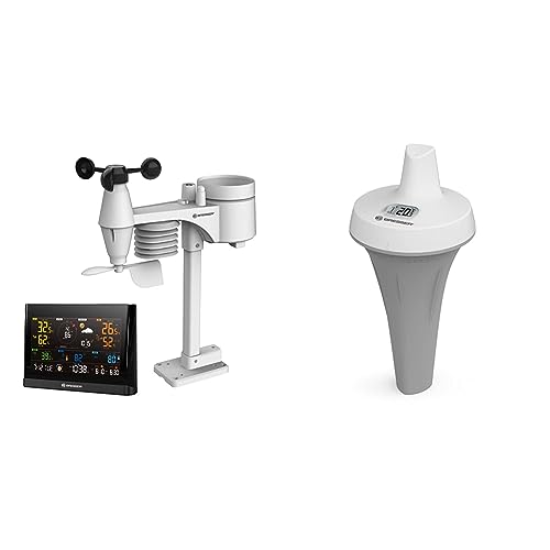 Bresser WLAN Comfort Wetterstation mit 7-in-1 Profi-Sensor und modernem Farbdisplay, Schwarz & Poolthermometer zur Wasser-Temperaturmessung, Schwarz Bresser WLAN Comfort Wetterstation mit 7-in-1 Profi-Sensor und modernem Farbdisplay, Schwarz & Poolthermometer zur Wasser-Temperaturmessung, Schwarz von Bresser