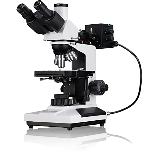 Bresser professionelles trinokulares Auflicht und Durchlicht Mikroskop Science ADL-601P 40-600x Vergrößerung, planachr. Objektive, koaxialer Kreuztisch, voll polarisierbare Beleuchtung, Kameratubus von Bresser
