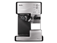 Breville PrimaLATTE, Kombi-Kaffeemaschine, 1,5 l, Kaffeepad, Gemahlener Kaffee, Schwarz, Edelstahl von Breville