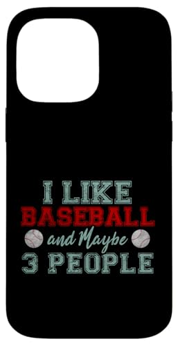 Ich mag Baseball und vielleicht 3 Leute Hülle für iPhone 14 Pro Max von Bria Mathews