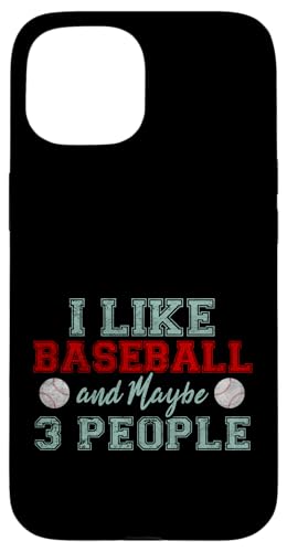 Ich mag Baseball und vielleicht 3 Leute Hülle für iPhone 15 von Bria Mathews
