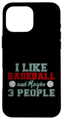 Ich mag Baseball und vielleicht 3 Leute Hülle für iPhone 16 Pro Max von Bria Mathews