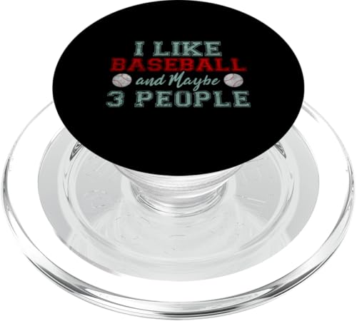 Ich mag Baseball und vielleicht 3 Leute PopSockets PopGrip für MagSafe von Bria Mathews
