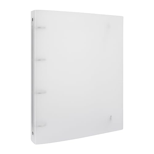 Briartw Ordner mit 4 Ringen, Ringbuch mit runden Ringen, Aufbewahrungsbuchhülle für A4-Größe, 4-Loch-Ordner für Aufbewahrungstaschen, wasserfest, transparent, aus PVC Briartw Ordner mit 4 Ringen, Ringbuch mit runden Ringen, Aufbewahrungsbuchhülle für A4-Größe, 4-Loch-Ordner für Aufbewahrungstaschen, wasserfest, transparent, aus PVC von Briartw