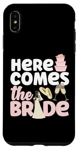 Brautparty: Hier kommt die Braut Hülle für iPhone XS Max von Bridal Shower And Bridesmaids Designs
