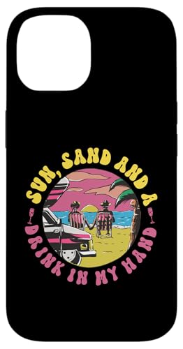 Brautparty: Sonne, Sand und ein Getränk in meiner Hand Hülle für iPhone 14 von Bridal Shower And Bridesmaids Designs