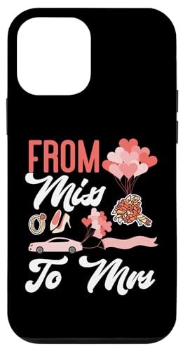 Brautparty: Von Miss To Mrs Hülle für iPhone 12 mini von Bridal Shower And Bridesmaids Designs