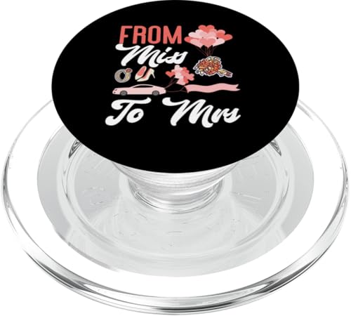 Brautparty: Von Miss To Mrs PopSockets PopGrip für MagSafe Brautparty: Von Miss To Mrs PopSockets PopGrip für MagSafe von Bridal Shower And Bridesmaids Designs