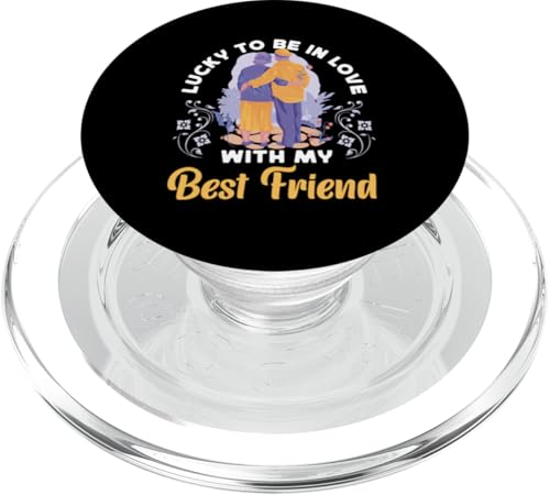 Bride To Be: Glücklich, in meinen besten Freund verliebt zu sein PopSockets PopGrip für MagSafe Bride To Be: Glücklich, in meinen besten Freund verliebt zu sein PopSockets PopGrip für MagSafe von Bride To Be And Bridal Shower Engagement Designs