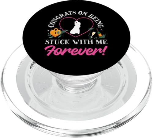 Bride To Be: Herzlichen Glückwunsch, dass du für immer bei mir feststeckst! PopSockets PopGrip für MagSafe Bride To Be: Herzlichen Glückwunsch, dass du für immer bei mir feststeckst! PopSockets PopGrip für MagSafe von Bride To Be And Bridal Shower Engagement Designs
