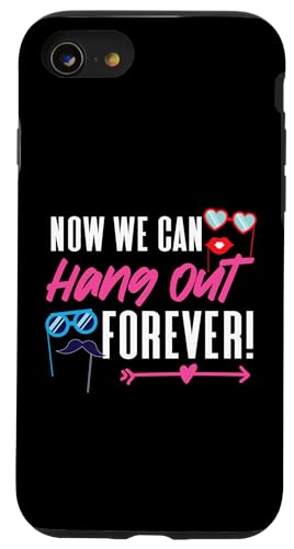 Bride To Be: Jetzt können wir für immer abhängen! Hülle für iPhone SE (2020) / 7 / 8 von Bride To Be And Bridal Shower Engagement Designs