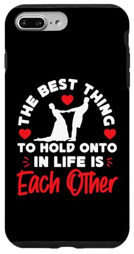 Zukünftige Braut: Das Beste, woran man festhalten kann, ist aneinander Hülle für iPhone 7 Plus/8 Plus von Bride To Be And Bridal Shower Engagement Designs
