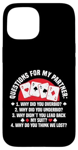 Bridge Kartenspiel Queen Turnier Fragen Bridge Hülle für iPhone 15 Bridge Kartenspiel Queen Turnier Fragen Bridge Hülle für iPhone 15 von Bridge Card Game Design For Bridge Player And Fans