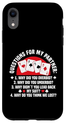 Bridge Kartenspiel Queen Turnier Fragen Bridge Hülle für iPhone XR Bridge Kartenspiel Queen Turnier Fragen Bridge Hülle für iPhone XR von Bridge Card Game Design For Bridge Player And Fans