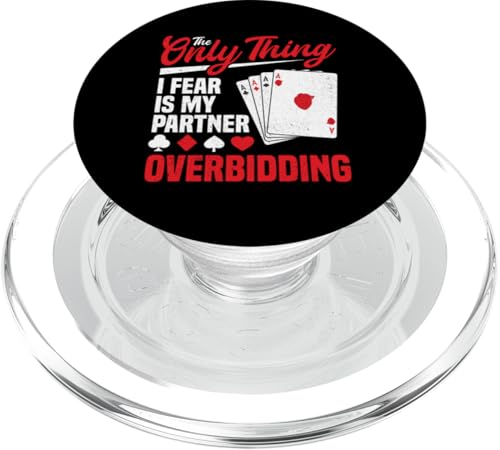 Bridge Player Queen Turnier Overbidding Bridge Spiel PopSockets PopGrip für MagSafe von Bridge Card Game Design For Bridge Player And Fans