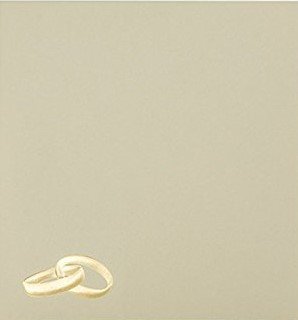100 Quadratische Hochzeit Ringe Gold Briefumschläge 15 x 15 cm 150 x 150 mm Zart Creme Verschluss: feuchtklebend Grammatur: 120 g/m² von Briefumschläge24Plus