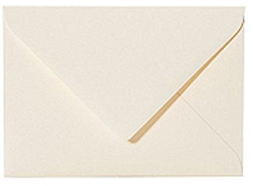 100 Visitenkarten Briefumschläge Mini Zart Creme 6 x 9 cm Verschluss-Technik: feuchtklebend, Grammatur 120 g/m² von Briefumschläge24Plus