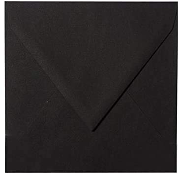 13 x 13 cm Briefumschläge,120 g/m² Umschläge,quadratisch, naßklebend,eingeschweißt - Schwarz ; 25 Stück 13 x 13 cm Briefumschläge,120 g/m² Umschläge,quadratisch, naßklebend,eingeschweißt - Schwarz ; 25 Stück von Briefumschläge24Plus