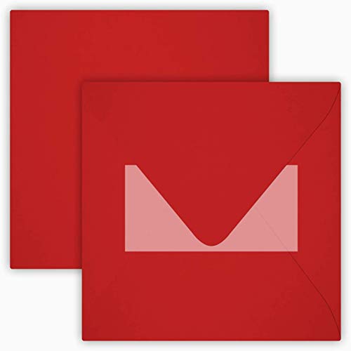 15 x 15 cm Neu Briefumschläge, Umschläge,quadratisch, selbstklebend,eingeschweißt - 25 Stück Rot 15 x 15 cm Neu Briefumschläge, Umschläge,quadratisch, selbstklebend,eingeschweißt - 25 Stück Rot von Briefumschläge24Plus