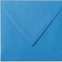 25 Briefumschläge 11,0 x 11,0 cm 110 x 110 mm Blau Verschluss: feuchtklebend Grammatur: 120 g/m² von Briefumschläge24Plus