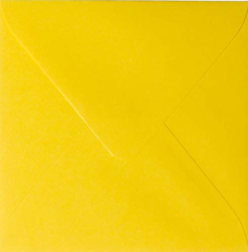 25 Briefumschläge 11,0 x 11,0 cm 110 x 110 mm Intensiv Gelb Verschluss: feuchtklebend Grammatur: 120 g/m² 25 Briefumschläge 11,0 x 11,0 cm 110 x 110 mm Intensiv Gelb Verschluss: feuchtklebend Grammatur: 120 g/m² von Briefumschläge24Plus