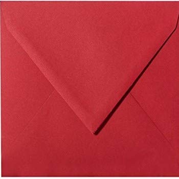 25 Briefumschläge 13,0 x 13,0 cm 130 x 130 mm Rosen Rot Verschluss: feuchtklebend Grammatur: 120 g/m² von Briefumschläge24Plus