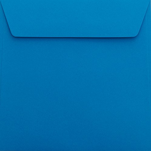 25 Briefumschläge 18 x 18 cm 180 x 180 mm Blau Verschluss: Kuverts mit Haftstreifen Grammatur: 120 g/m² von Briefumschläge24Plus