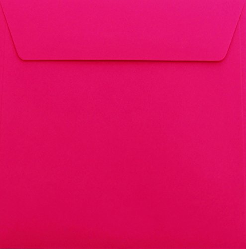 25 Briefumschläge 18 x 18 cm 180 x 180 mm Pink Verschluss: Kuverts mit Haftstreifen Grammatur: 120 g/m² von Briefumschläge24Plus