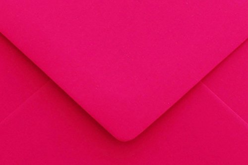 25 Briefumschläge Mini Pink 5,1 x 7,2 cm Verschluss-Technik: feuchtklebend, Grammatur 120 g/m² von Briefumschläge24Plus