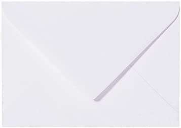 25 Briefumschläge Mini Weiß 5,1 x 7,2 cm Verschluss-Technik: feuchtklebend, Grammatur 120 g/m² von Briefumschläge24Plus
