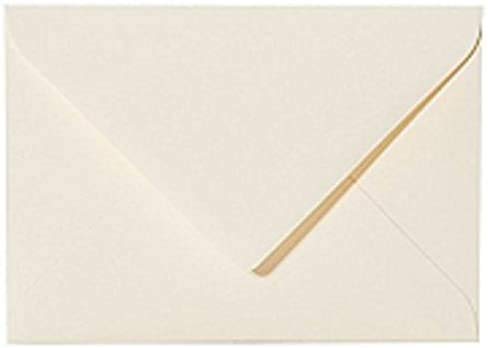 25 Briefumschläge Mini geeignet für Visitenkarten Zart Creme 6 x 9 cm Verschluss-Technik: feuchtklebend, Grammatur 120 g/m² von Briefumschläge24Plus