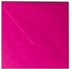 25 Quadratische Briefumschläge (120g) Farbe: Cosmo Pink 155 x 155 mm 15,5 x 15,5 cm , mit Dreieckslasche Weltweit Einmalig ohne zu befeuchten der Umschläge von Briefumschläge24Plus