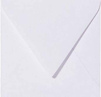 25 Quadratische Briefumschläge 10,0 x 10,0 cm 100 x 100 mm Weiß Verschluss: feuchtklebend Grammatur: 120 g/m² von Briefumschläge24Plus