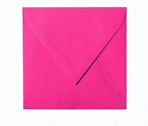 25 Quadratische Briefumschläge 12,5 x 12,5 cm 125 x 125 mm Pink Verschluss: feuchtklebend Grammatur: 120 g/m² von Briefumschläge24Plus