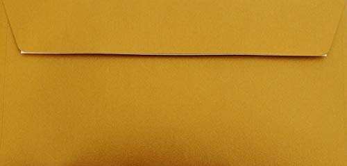 25 Weihnachtshüllen sehr schöne Din Lang Briefumschläge (100g) Farbe : Gold Metallic 22 x 11 cm 220 x 110 mm von Briefumschläge24Plus