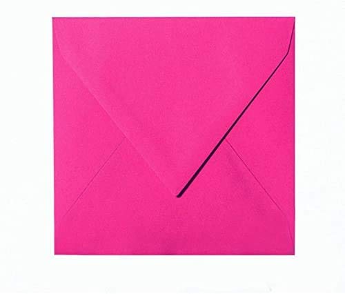 25 hochwertige Quadratische Briefumschläge 15 x 15 cm in Pink mit spitzer Verschlussklappe ‎Nassklebung Grammatur: 120 g/m² Zum besseren Schutz werden die Briefumschläge eingeschweißt von Briefumschläge24Plus