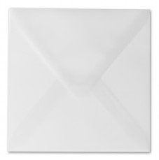 50 Quadratische Briefumschläge 10,0 x 10,0 cm 100 x 100 mm Transparente/Weiß von Briefumschläge24Plus